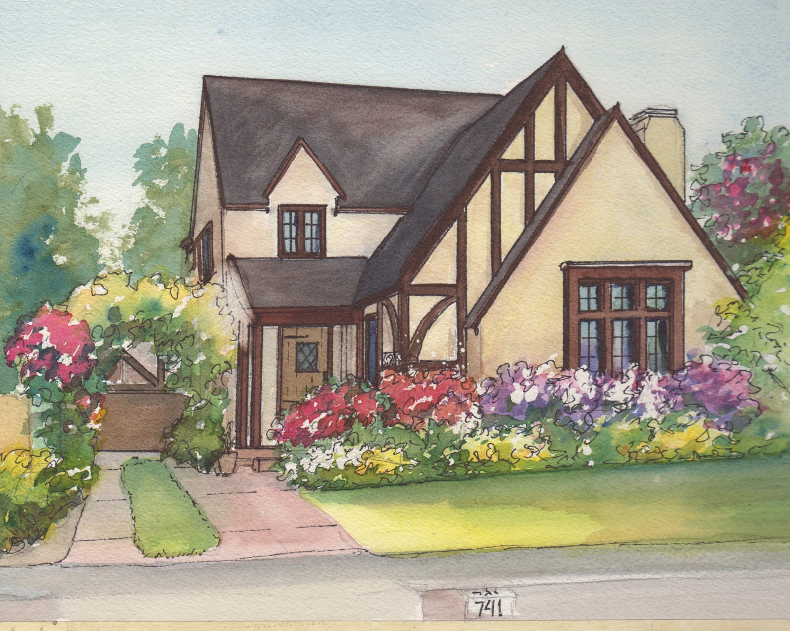 Легко дом мечты. Рисунки домов и коттеджей. Дом цветными карандашами. Красивый дом рисунок. Домики цветными карандашами.