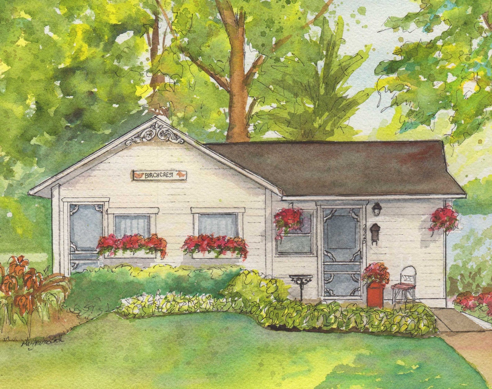 Familie Haus Porträt Ihr Haus in Aquarell gemalt Etsy