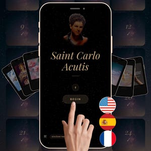 Catholic Christian Prayer Calendar — Saint Carlo Acutis — Daily Devotion & Quotes — Printable Spiritual Gift — Digital Download