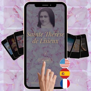 Catholic Christian Prayer Calendar — Saint Therese of Lisieux — Daily Devotion & Quotes — Printable Spiritual Gift — Digital Download