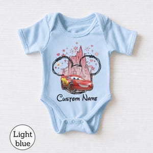 Benutzerdefinierte Disney Cars Shirt, Lightning McQueen Familie T-Shirt, Passender Disney Urlaub, Mickey Schloss, personalisierte Cars Geburtstag, Trip Shirts Bild 11
