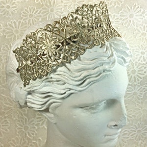 Gold Baroque Crown, Crown headband, embroidery, adult headband woman, gold embroidered headband, baroque headband, gold baroquet