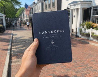 Nantucket Coordinates Kindle Case | Anchor Nautical Cover