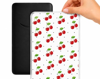Cherry Polka Dot Kindle Insert | Retro Coquette Bookish Accessory (5x7in)