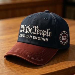 Funny Political Statement We The People Have Had Enough Text Graphic Cap Lightweight Breathable Summer Sun Protection Visor For Hiking