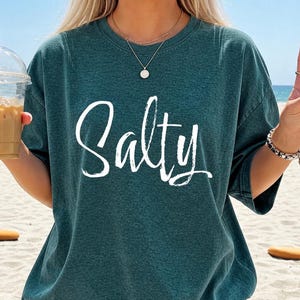 Salty PNG, Beach Svg Design, Summer Sublimation Png, Salty Shirt Design, Brush Script Beach Png, Ocean Vibes Png