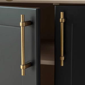 Maniglie moderne per mobili in stile francese, eleganti pomelli per cassetti in ottone anticato, accessori di lusso per la cucina.