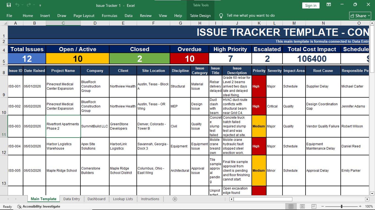 Issue Tracker Preview