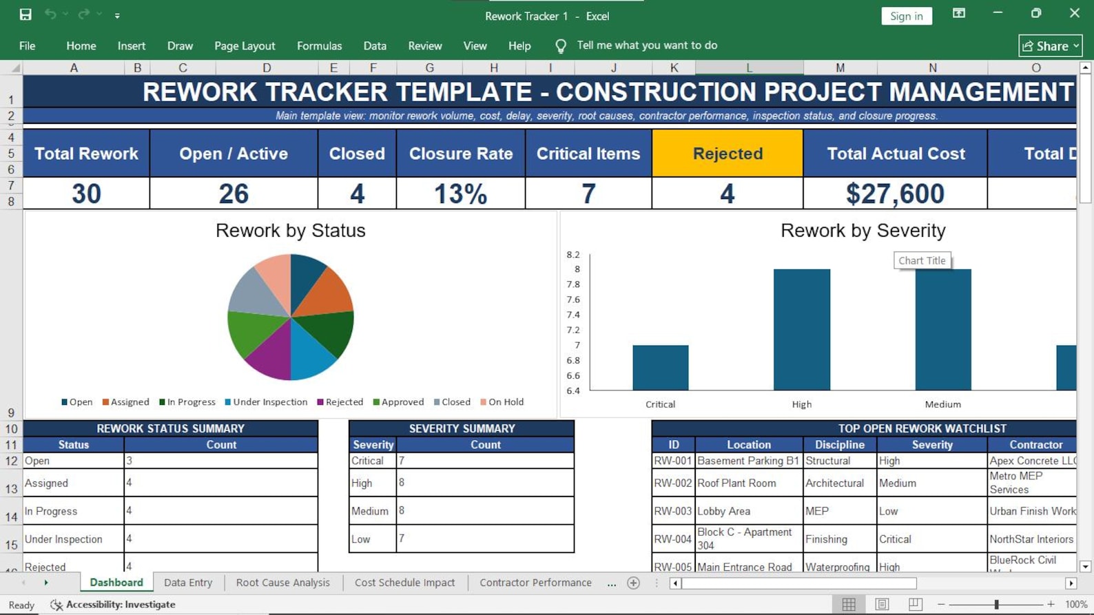 Rework Tracker