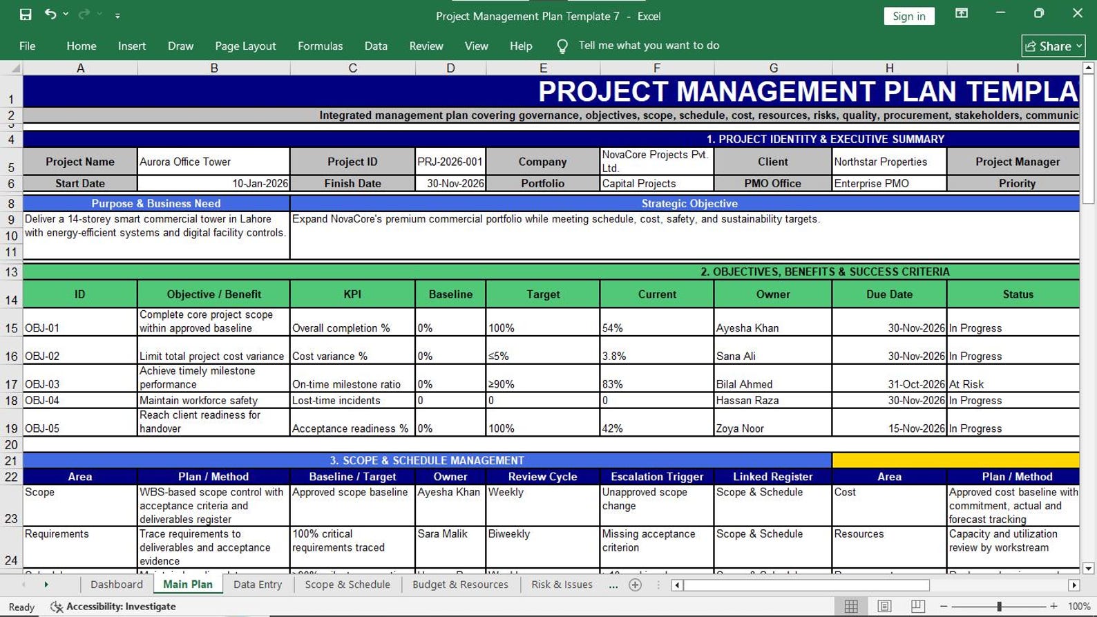 Project Management Template Preview 16