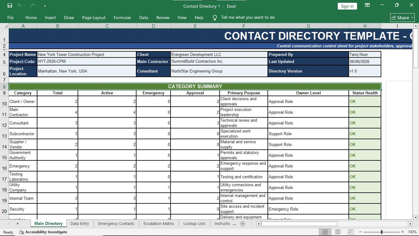 Contact Directory
