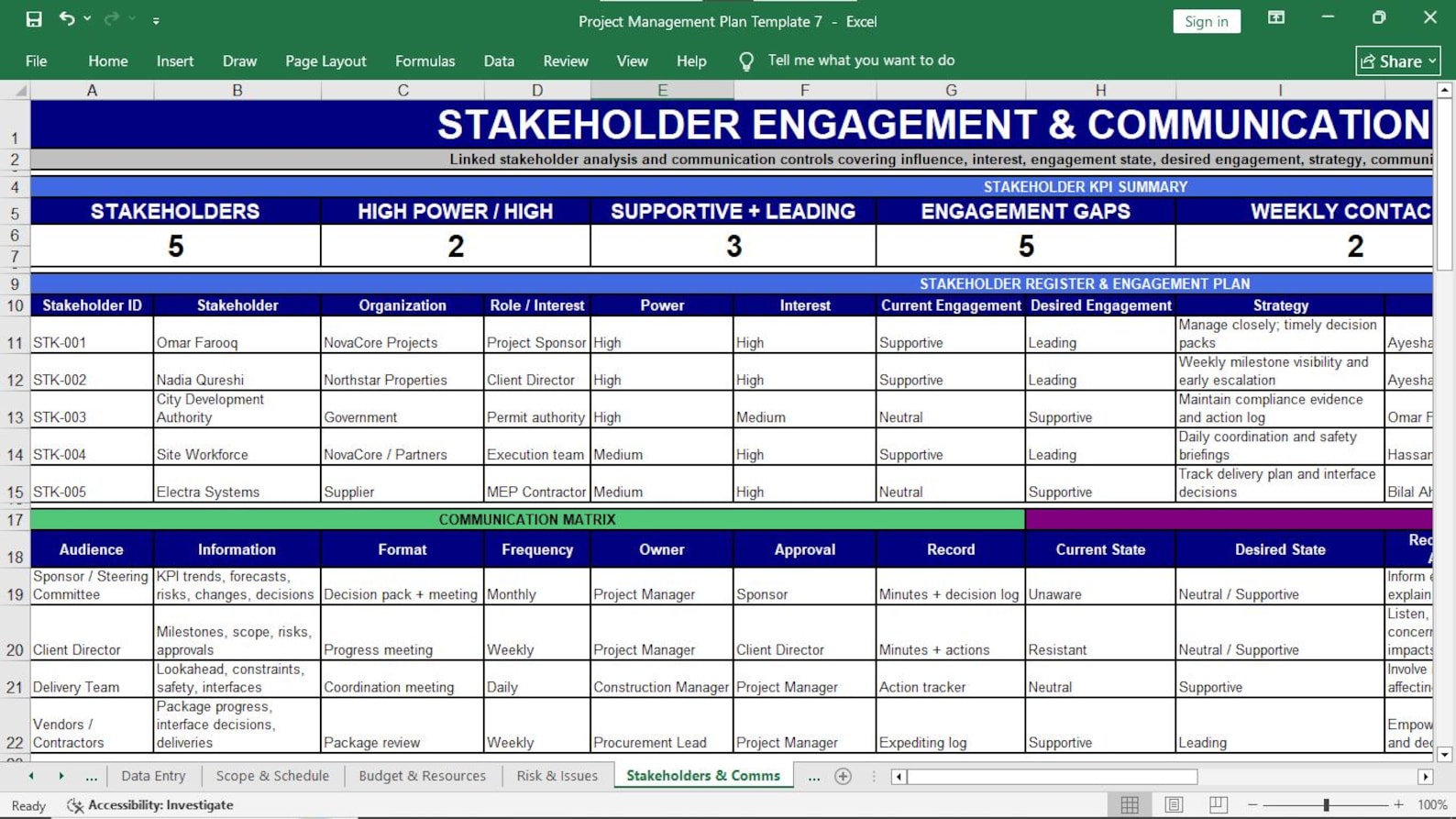 Project Management Template Preview 18