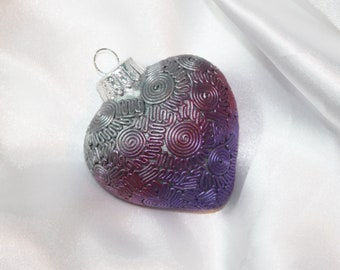 Polymer Clay Heart Ornament