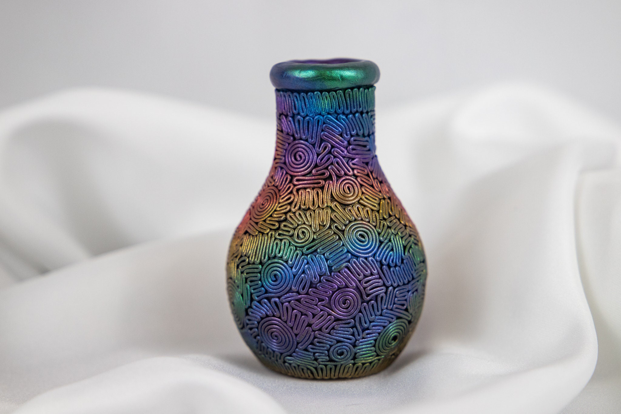 Polymer Clay Mini Vase Etsy