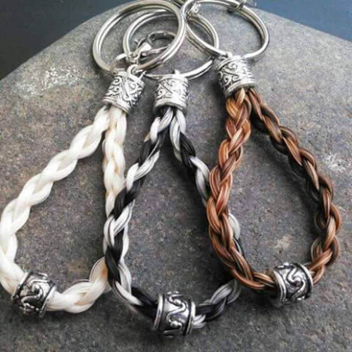 Choose Beadcustom Loop Horse Hair Key Chain Key Ring Horse Etsy