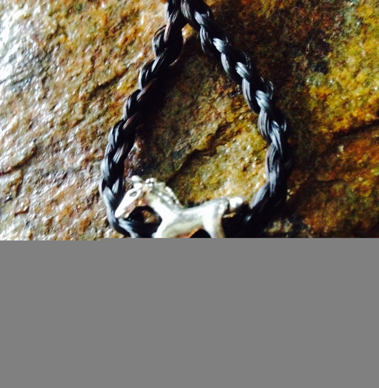 Horse Hair Key Chain W/ Horse Charm Bead Key Ring Custom Horse Etsy