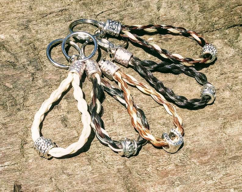 Choose Beadcustom Loop Horse Hair Key Chain Key Ring Horse Etsy