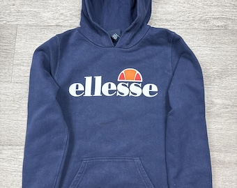 ellesse Navy Blue Hoodie with Logo Print Kids 10-11 years