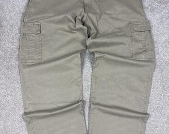 Wrangler Authentics Men's Cargo Pants 38x30 Khaki Cotton