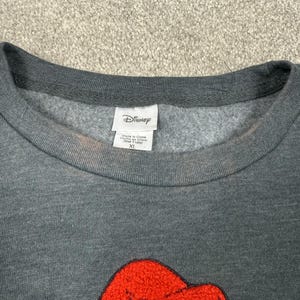 Disney The Little Mermaid Grey Sweatshirt with Ariel Embroidery XL image 3
