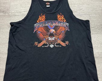 Harley-Davidson Black Graphic Tank Top 2XL
