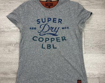 Superdry Copper Label Grey T-Shirt Size L