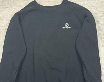 Sergio Tacchini Black Crewneck Sweatshirt Size M