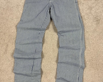 Striped Blue and White Casual Trousers 27W 35L