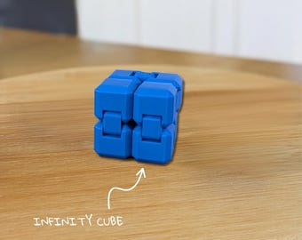 Cubo infinito stampato in 3D / Antistress pieghevole / Regalo sensoriale da scrivania per alleviare l'ansia