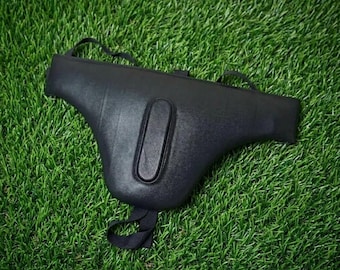 Darth Vader-Inspired Leather Codpiece & Waist Armor | Dark Lord LOTR Cosplay Accessory