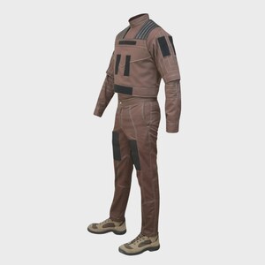 Din Djarin Costume Flight Suit | Mandalorian Brown Cosplay Outfit | Star Wars Inspired Apparel image 7