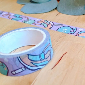 Washi-tape met workout-thema