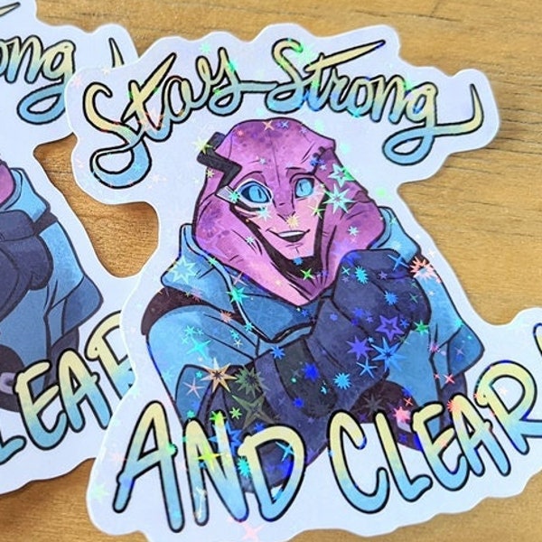 Stay Strong and CLEAR 3" Stickers!