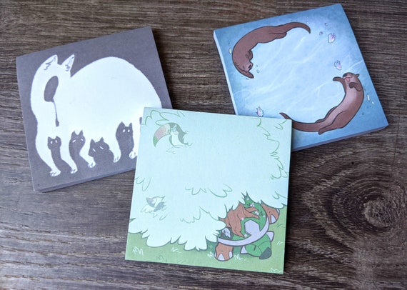 Sticky Notes Pokemon Otters And Endogeny Etsy