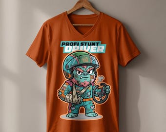 スタントドライバーモンスターPNG | プロのスタントドライバー昇華プリントデザイン | レーシングヘルメットキャラクタークリップアート | Tシャツプリント | デジタルダウンロード