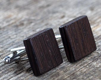 5. Jahrestag Geschenk, Geschenk für Papa, Vatertag Geschenk, Wenge Manschettenknöpfe, Bräutigam Manschettenknöpfe, Hochzeitsgeschenk, Bräutigam Geschenk, Geschenk für ihn