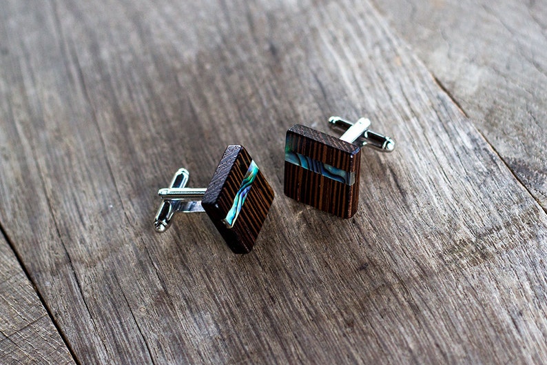 WOODEN CUFFLINKS Wedding Cufflinks Mens Cufflinks Groom Etsy