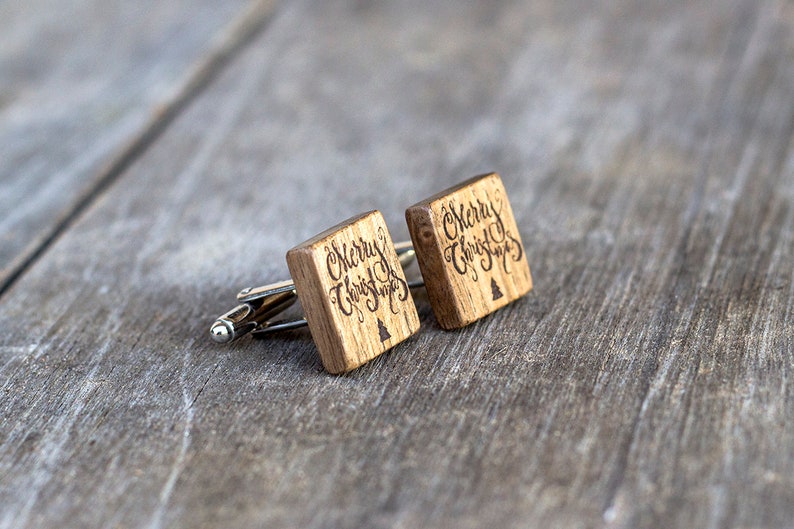 Men's Christmas Gift Cufflinks Christmas Cufflinks Merry Etsy