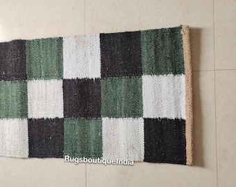 Handgewebter Teppich aus Hanf und Jute – Umweltfreundlicher Boho-Landhausstil