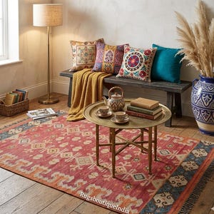 インテリア・生活道具 Vintage Abstract rug ビンテージ ラグ