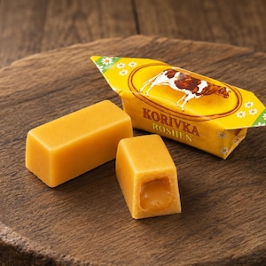 Roshen Korivka Milk Fudge Candies | Authentic Ukrainian Sweets | Traditional Creamy Caramel Candy | European Gift Box | 900 g
