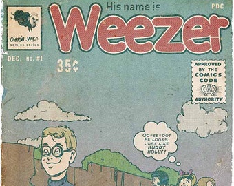 Buddy Holly Comic Book Print