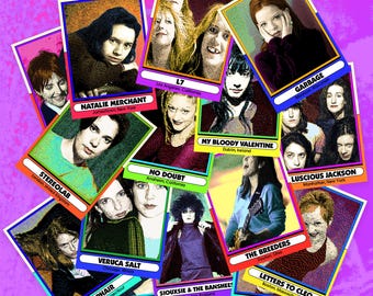 Angry Girl Music Artist Trading Cards