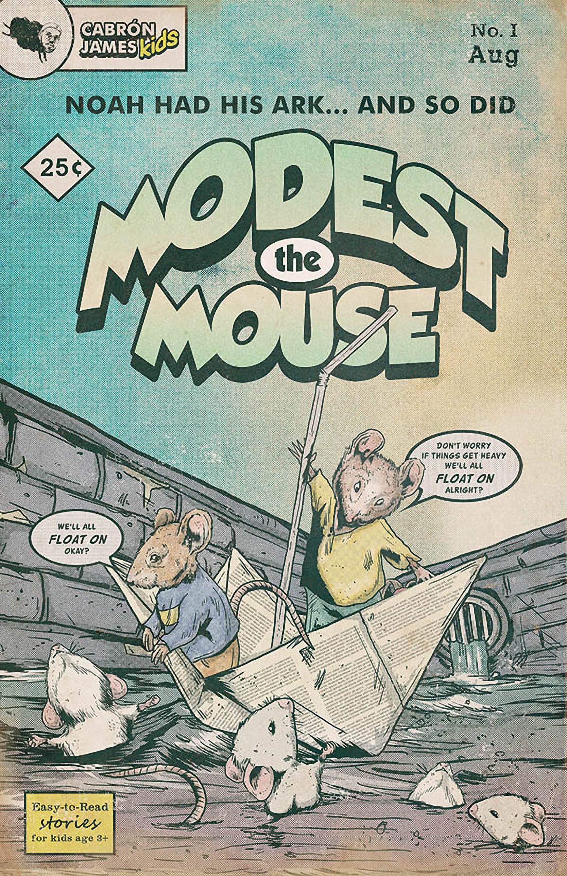 Modest Mouse Float On Comic Book Print Etsy