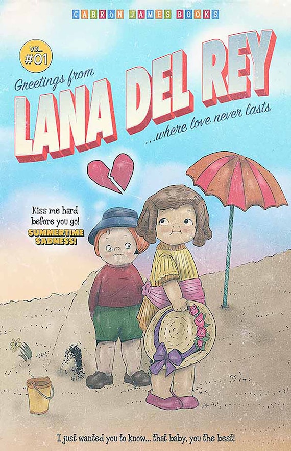 Summertime Sadness Comic Book Print