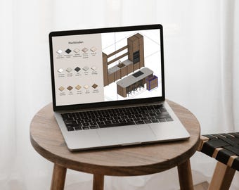 Kitchen Builder voor SketchUp | Ontwerp binnen enkele minuten professionele keukenlay-outs | 100+ componenten en materialen