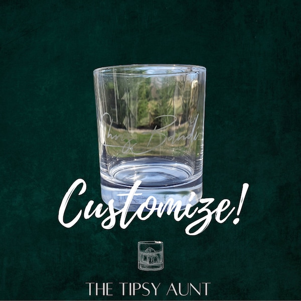 Whiskey Glass - Personalized Etched