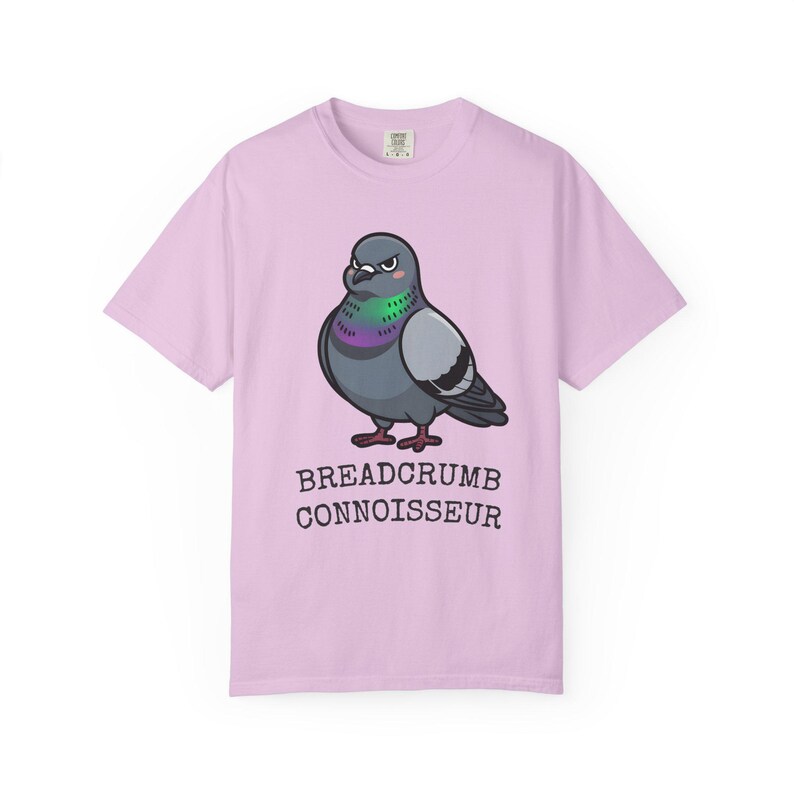 Comfort Colors® Pigeon Shirt, Breadcrumb Connoisseur Tee, Birds Arent Real Meme Gift, Sarcastic Rock Dove Shirt, Trending Tee image 15