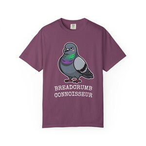 Comfort Colors® Pigeon Shirt, Breadcrumb Connoisseur Tee, Birds Arent Real Meme Gift, Sarcastic Rock Dove Shirt, Trending Tee image 17