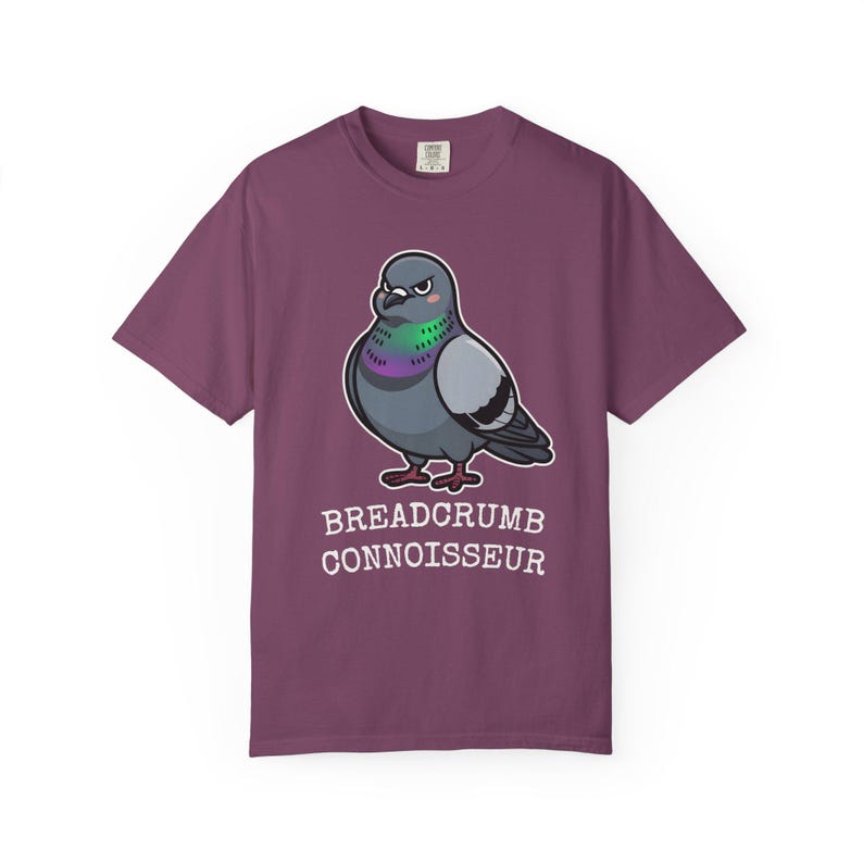 Comfort Colors® Pigeon Shirt, Breadcrumb Connoisseur Tee, Birds Arent Real Meme Gift, Sarcastic Rock Dove Shirt, Trending Tee image 17